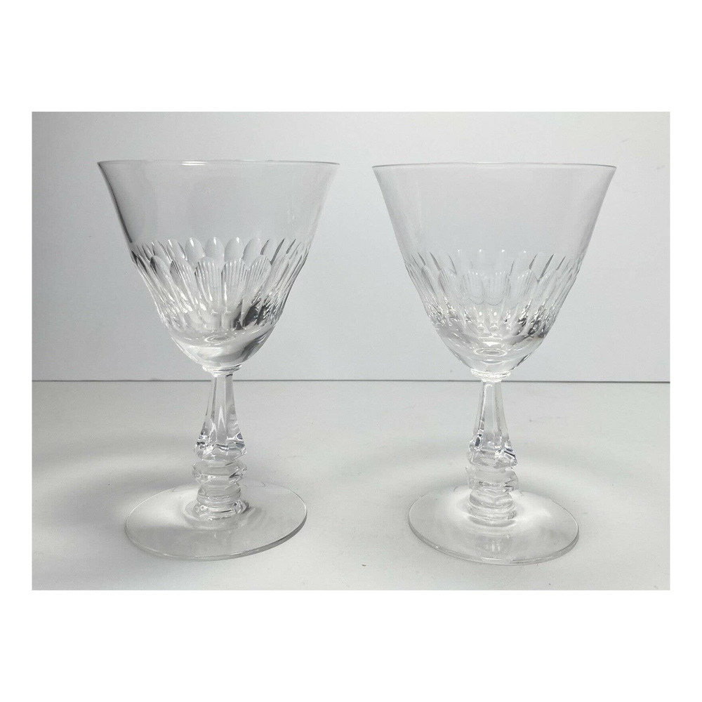 Tiffin-Franciscan SILHOUETTE CLEAR, Set of 2 Water Goblets, 6”